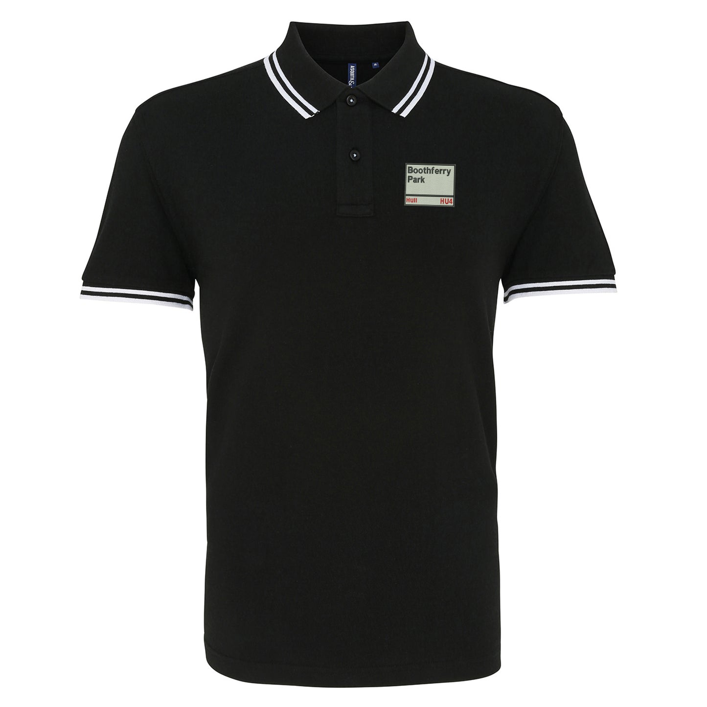 Boothferry Park HU4 Embroidered Tipped Polo Shirt