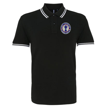 Retro Chesterfield Anglo-Scottish Cup Winners 1981 Embroidered Tipped Polo Shirt