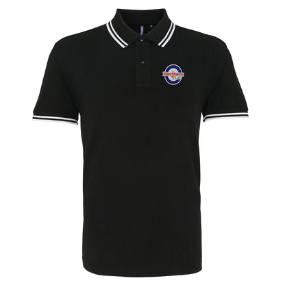 Northern Soul Roundel Embroidered Tipped Polo Shirt