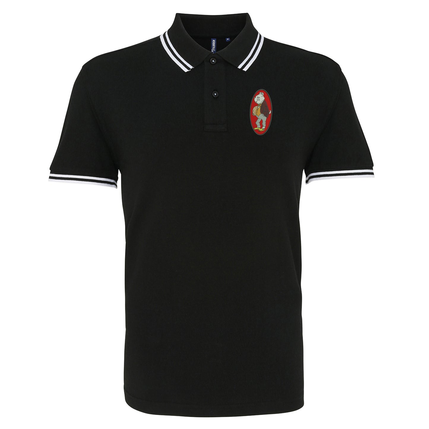 Retro 1933 Barnsley Embroidered Tipped Polo Shirt