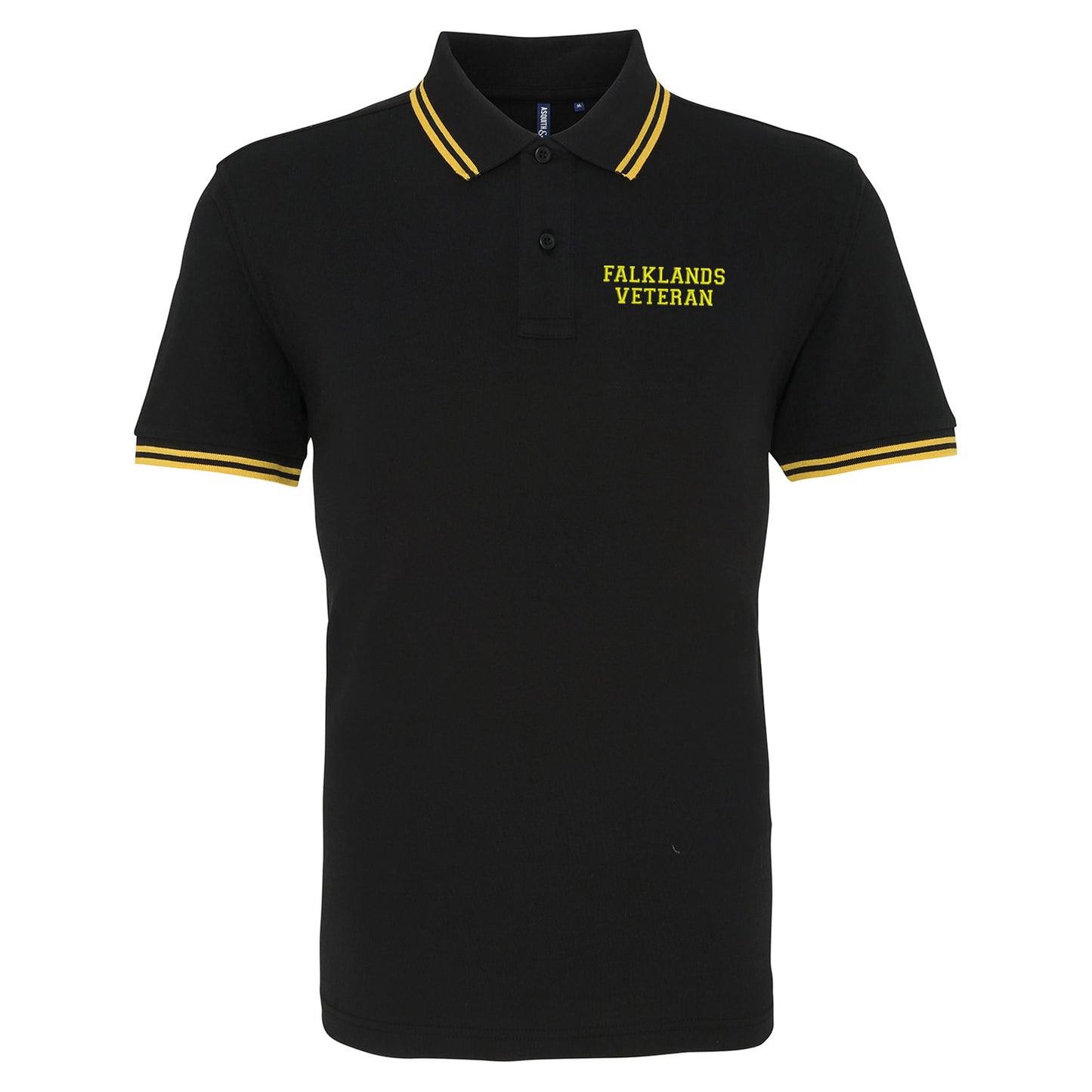 Falklands Veteran Embroidered Tipped Polo Shirt