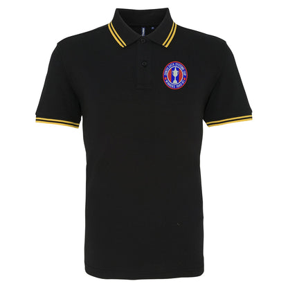 Retro Crystal Palace Zenith Data Systems Cup  Winners 1991 Embroidered Tipped Polo Shirt