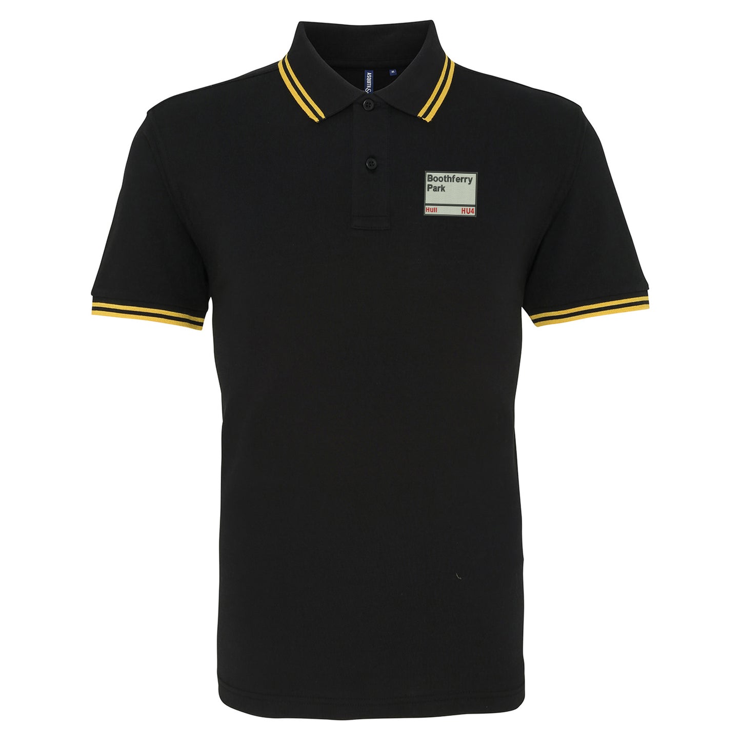 Boothferry Park HU4 Embroidered Tipped Polo Shirt