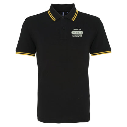 Made in Tottenham All Original Parts Embroidered Tipped Polo Shirt