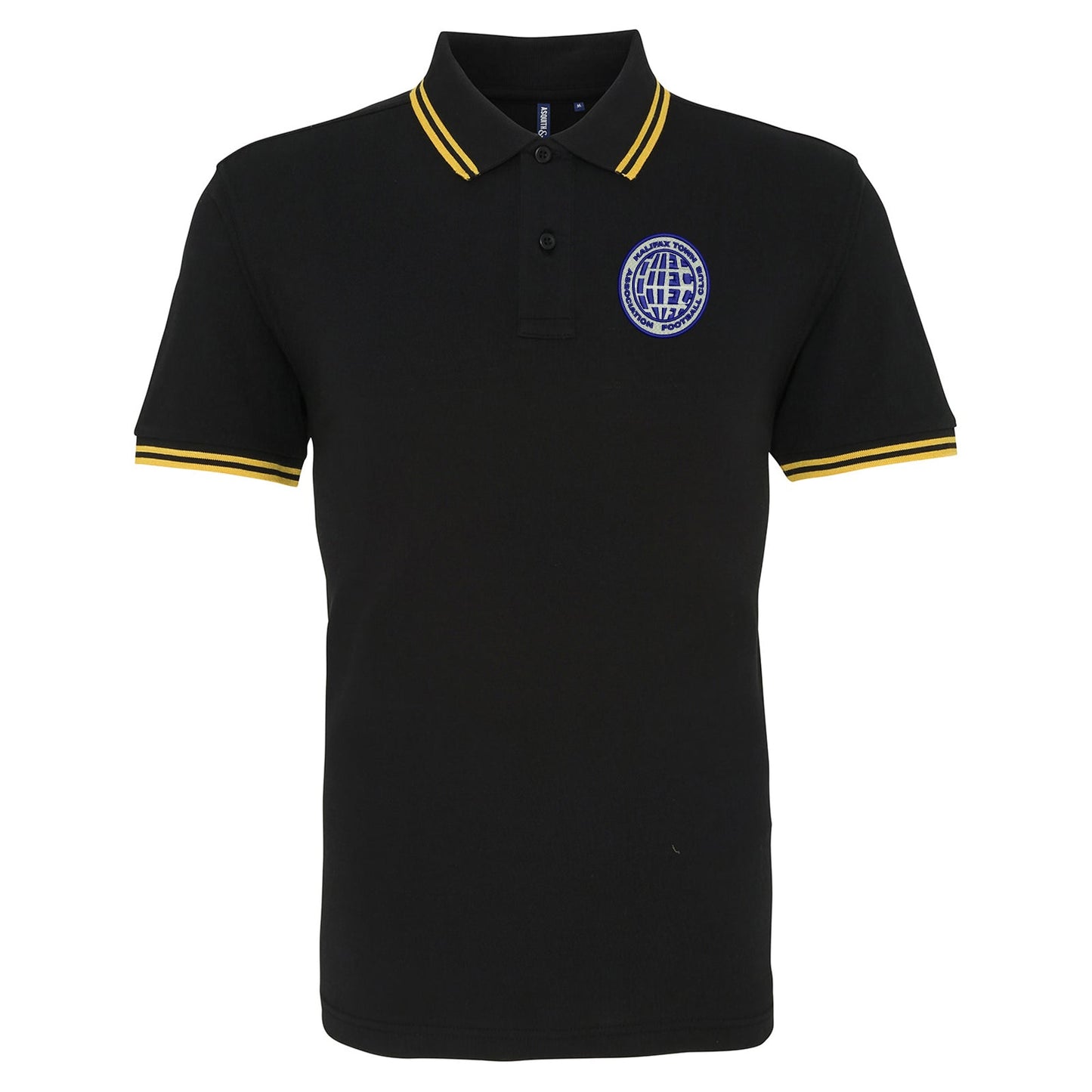 Retro Halifax 1970s Embroidered Tipped Polo Shirt