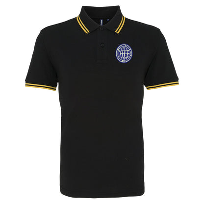 Retro Halifax 1970s Embroidered Tipped Polo Shirt