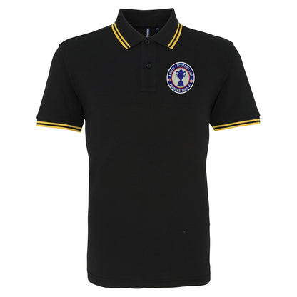 Retro Chesterfield Anglo-Scottish Cup Winners 1981 Embroidered Tipped Polo Shirt