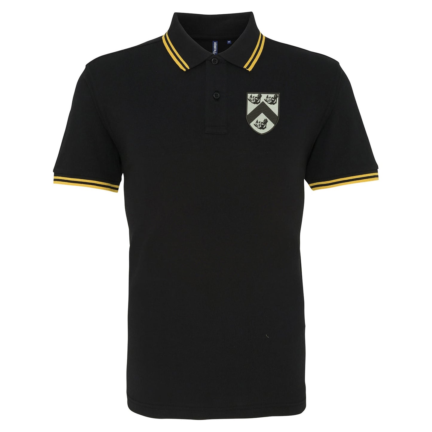 Retro Grimsby 1884 Embroidered Tipped Polo Shirt