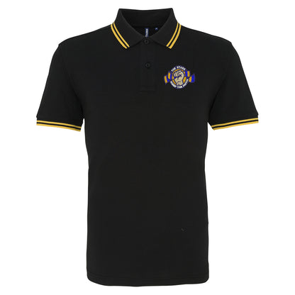 The Stags Keep The Faith Embroidered Tipped Polo Shirt
