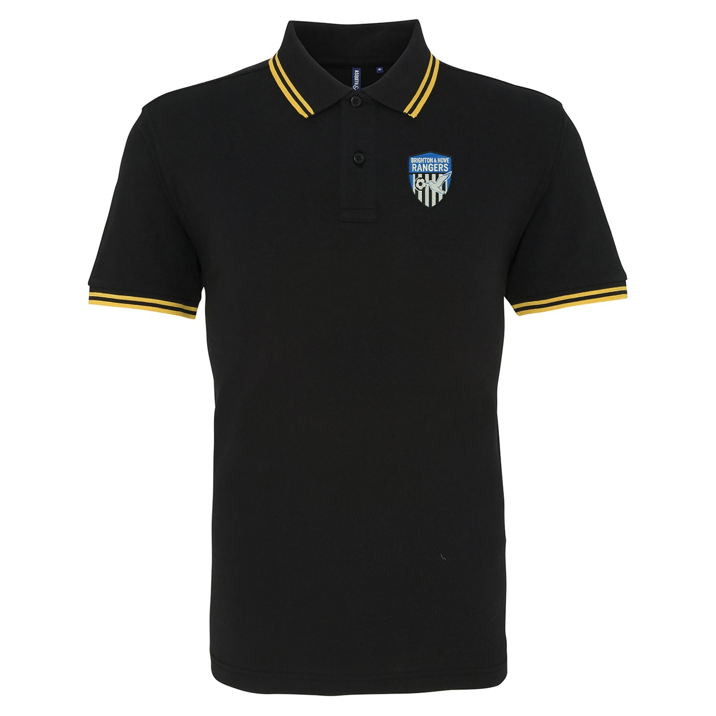 An Old School Brighton Football Tipped Polo Shirt 