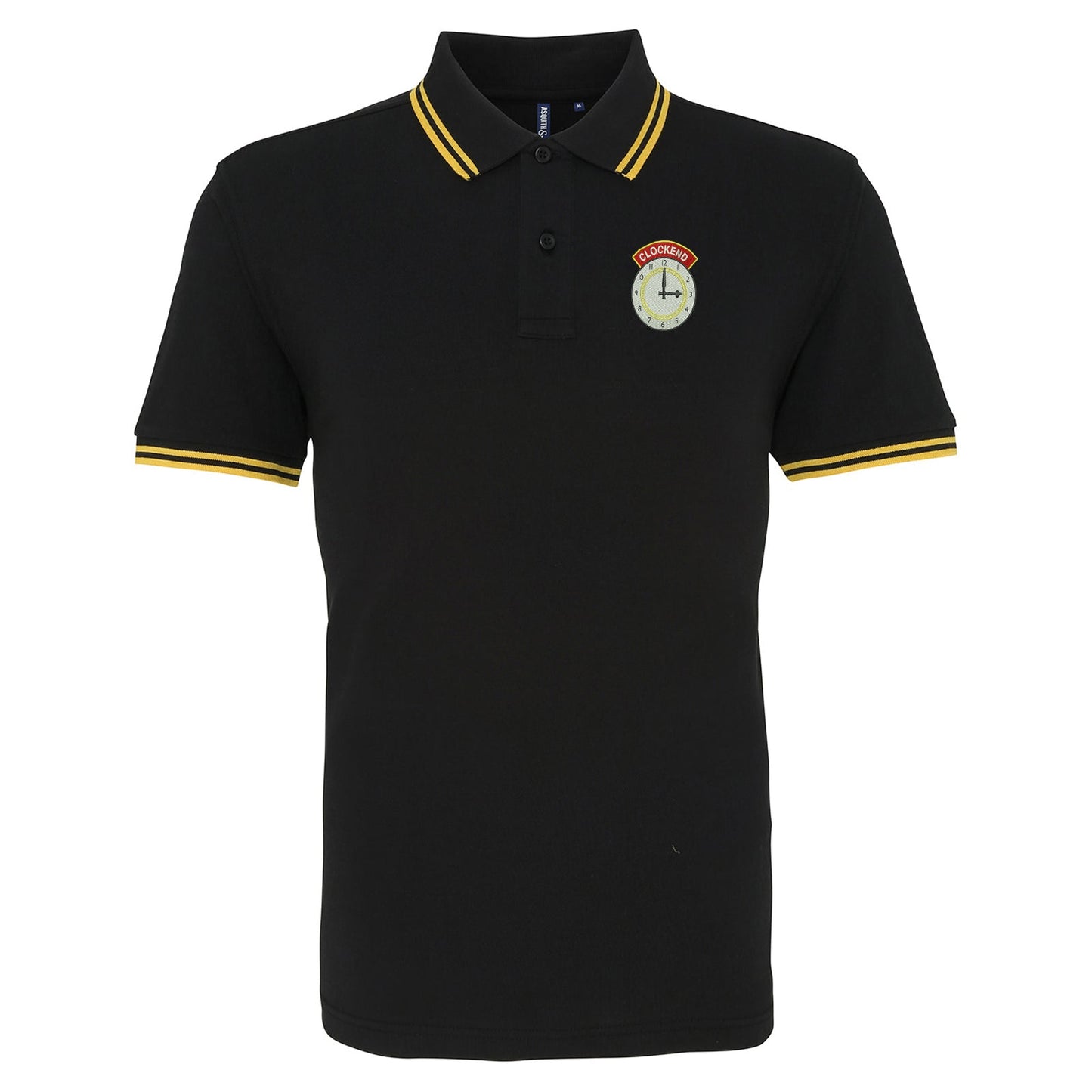 Clockend Embroidered Tipped Polo Shirt