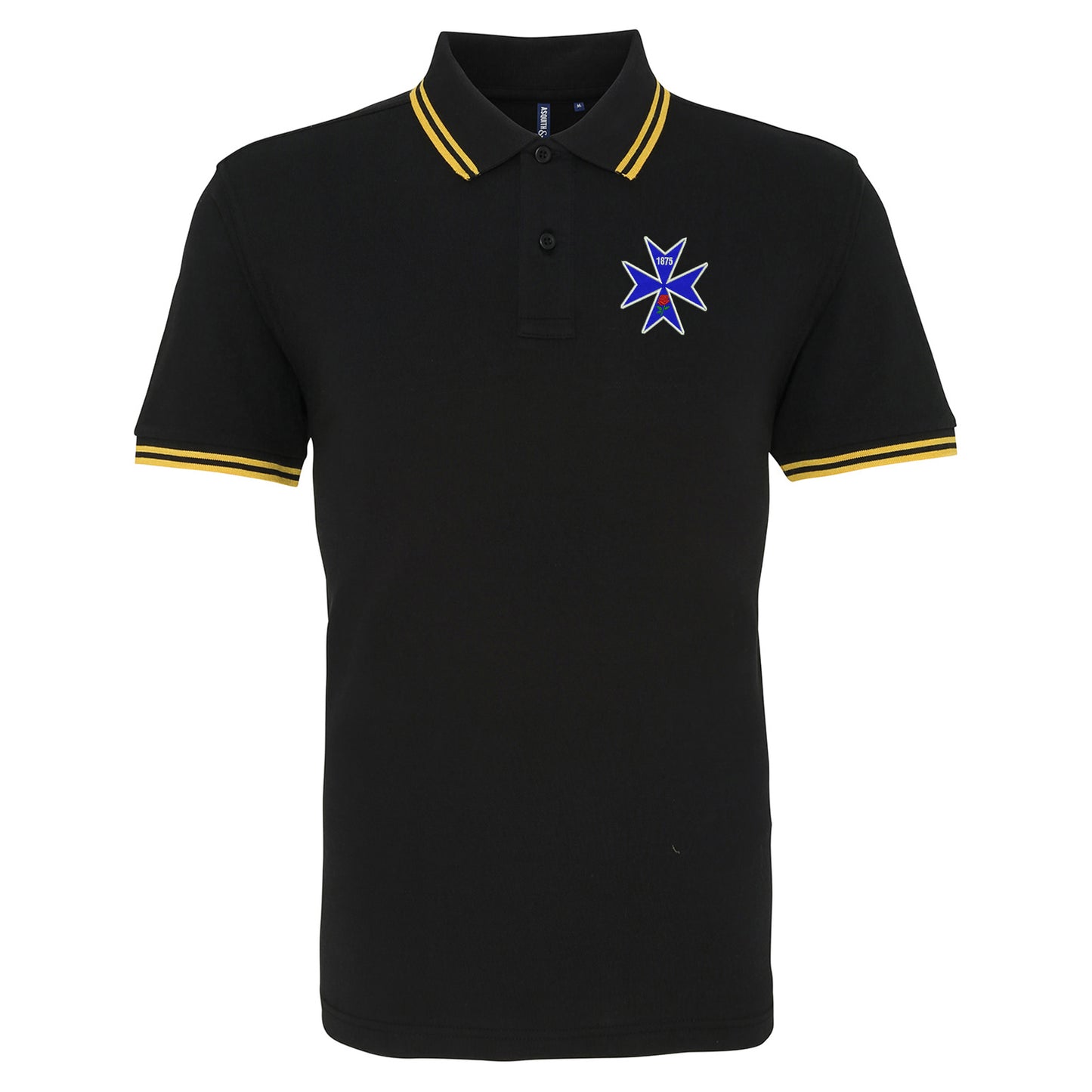 Retro Blackburn 1875 Tipped Polo Shirt