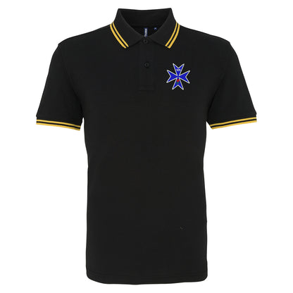 Retro Blackburn 1875 Tipped Polo Shirt