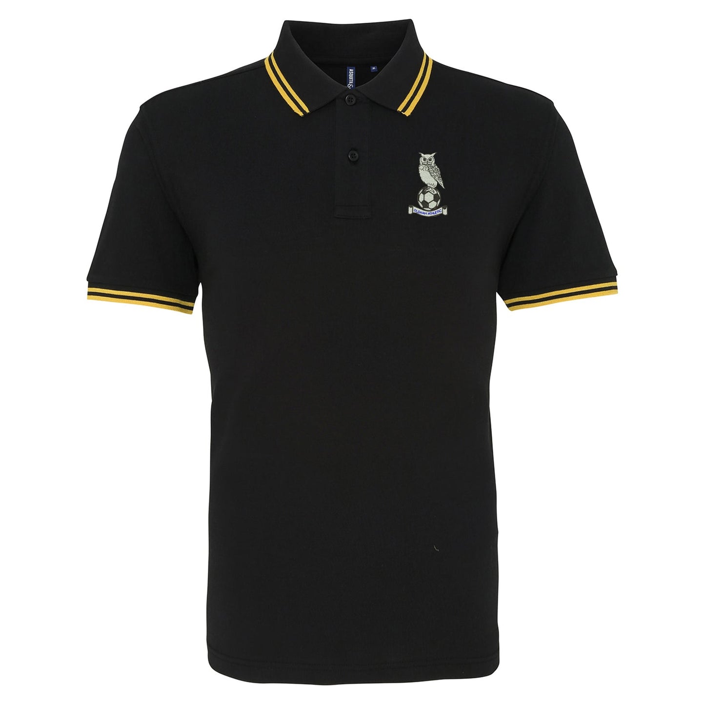Retro Oldham 1972 Embroidered Tipped Polo Shirt