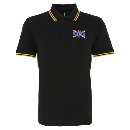 COYS Union Jack Embroidered Tipped Polo Shirt