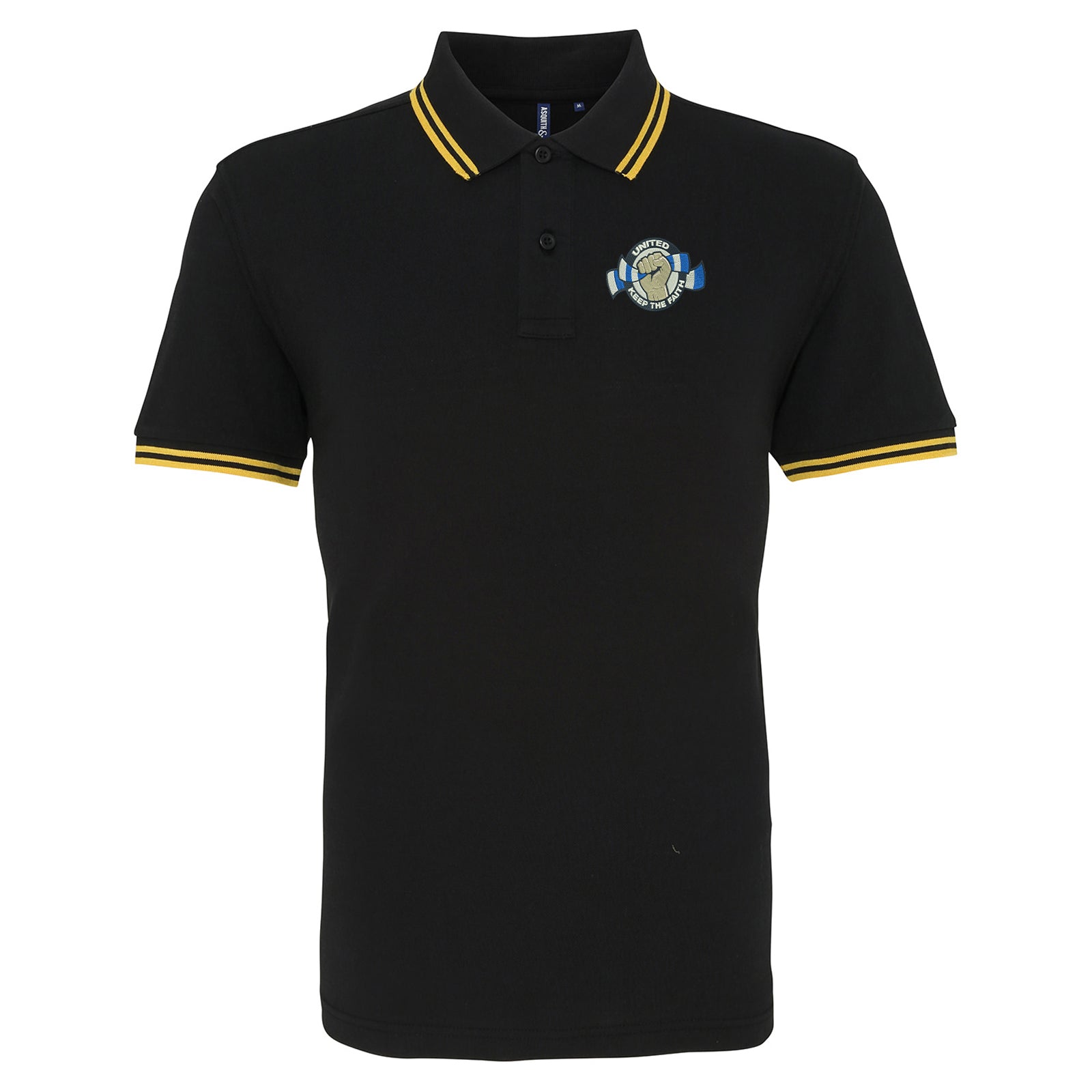 Leeds United Football Tipped Polo Shirt 