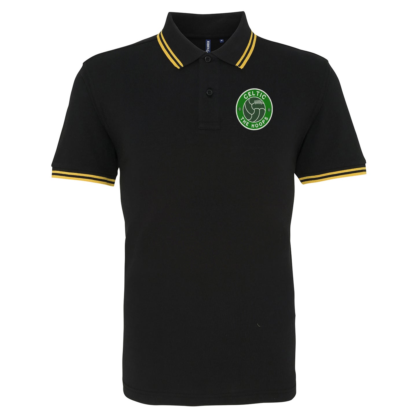The Hoops Old School Ball Embroidered Tipped Polo Shirt