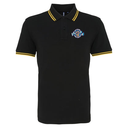 Sky Blues Keep The Faith Embroidered Tipped Polo Shirt