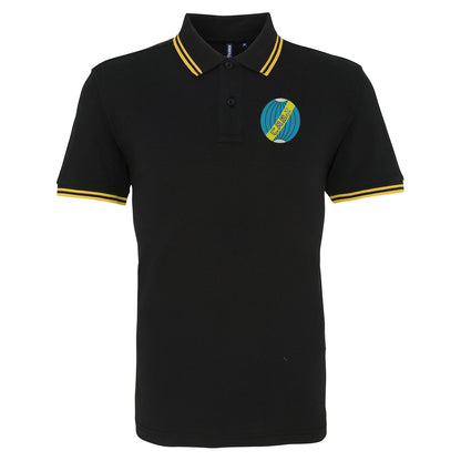 Retro Boca Juniors 1912 Embroidered Tipped Polo Shirt