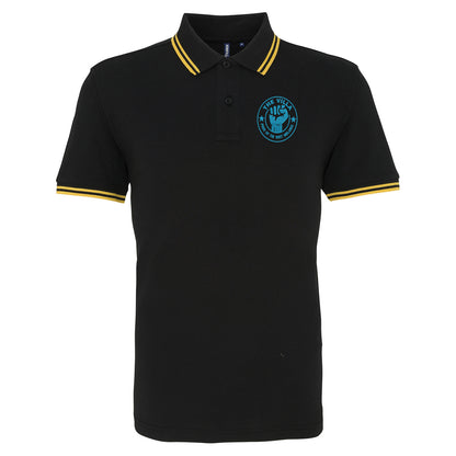 The Villa Pride of The West Midlands Embroidered Tipped Polo Shirt