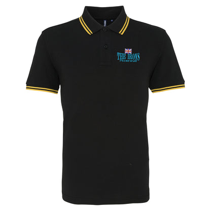 The Irons It's Way of Life Union Jack Embroidered Tipped Polo Shirt