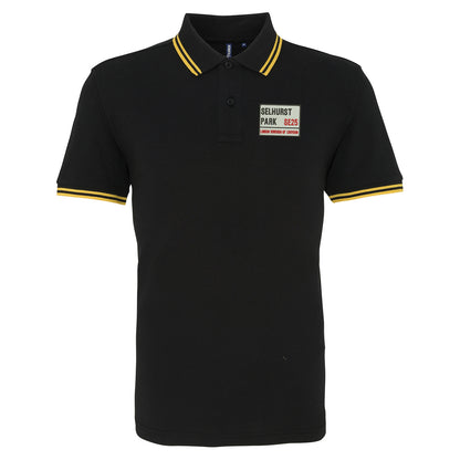 Selhurst Park SE25 Embroidered Tipped Polo Shirt