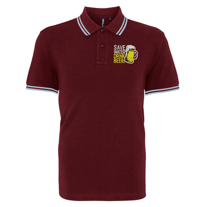 Save Water Drink Beer Polo Shirt