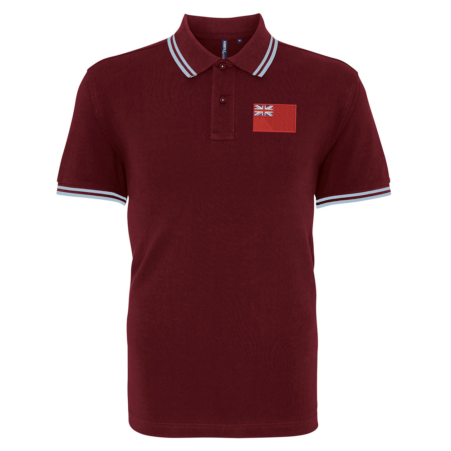 Red Ensign Embroidered Tipped Polo Shirt