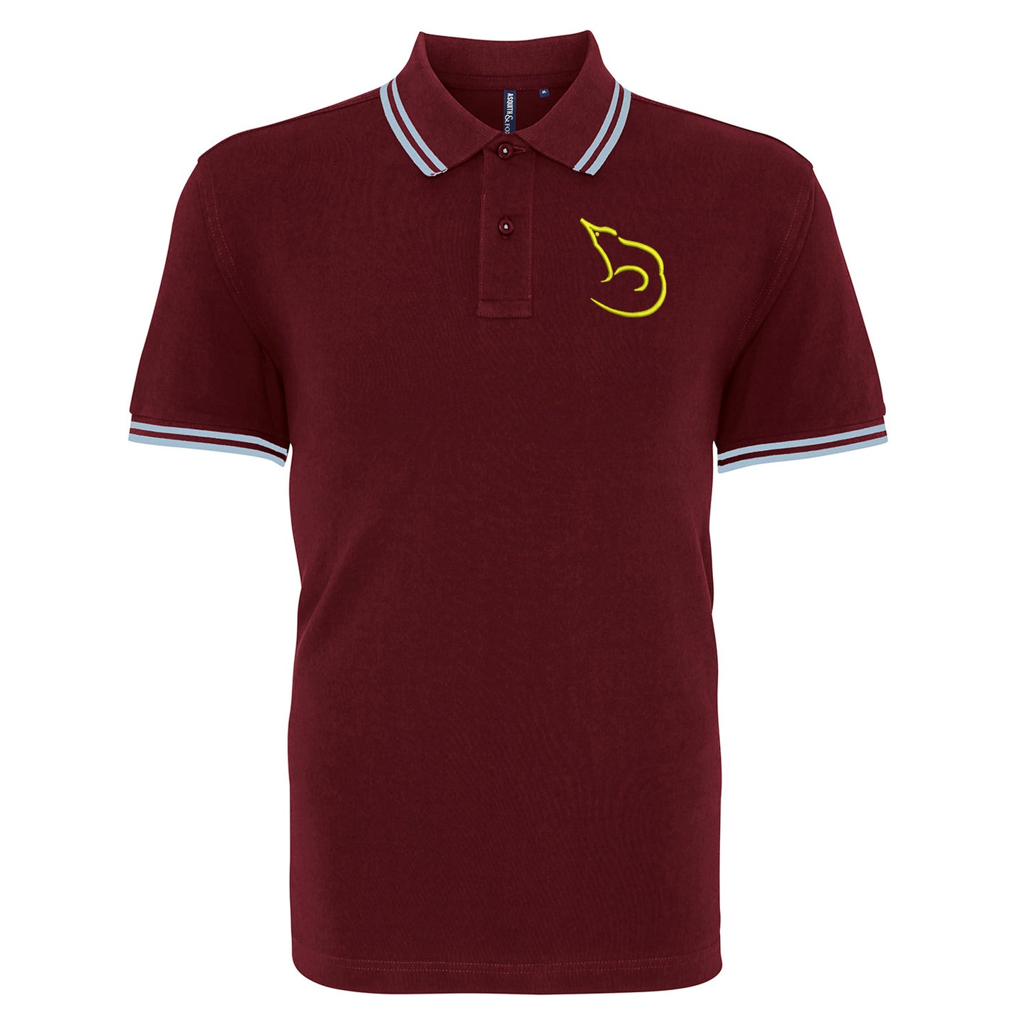 Retro Shrewsbury 1983 Embroidered Tipped Polo Shirt