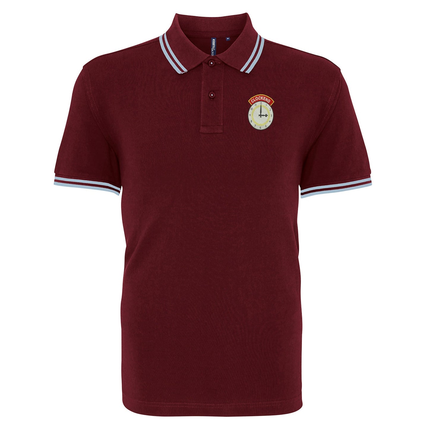 Clockend Embroidered Tipped Polo Shirt