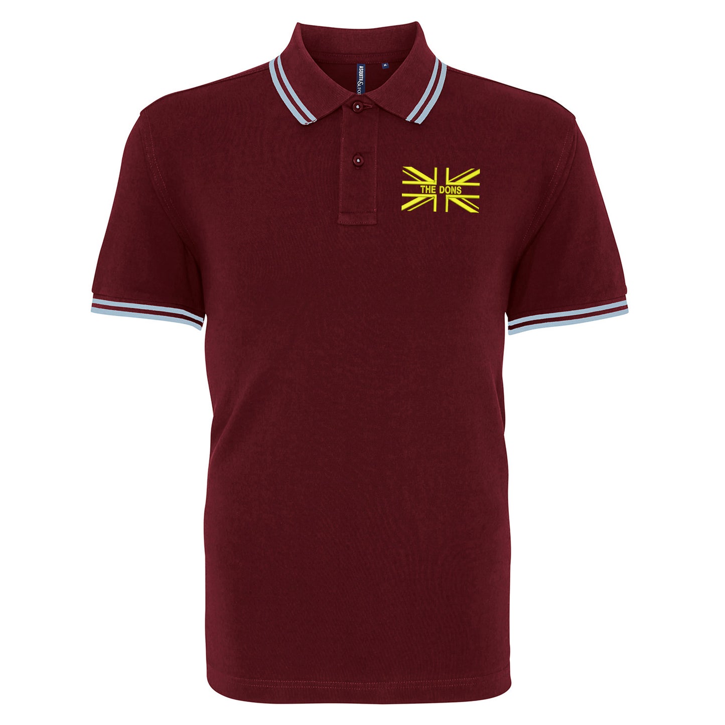 The Dons Union Jack Embroidered Tipped Polo Shirt