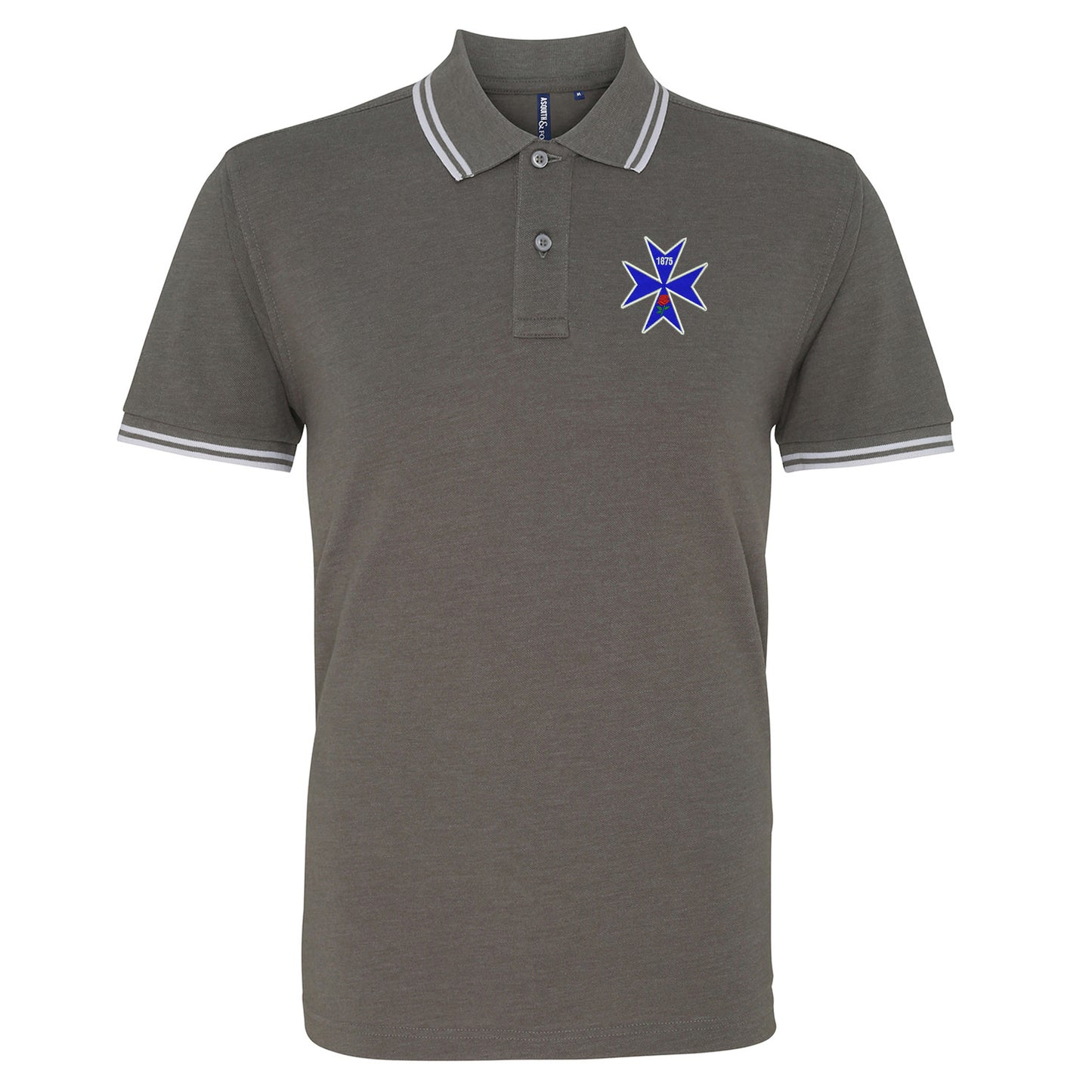 Retro Blackburn 1875 Tipped Polo Shirt