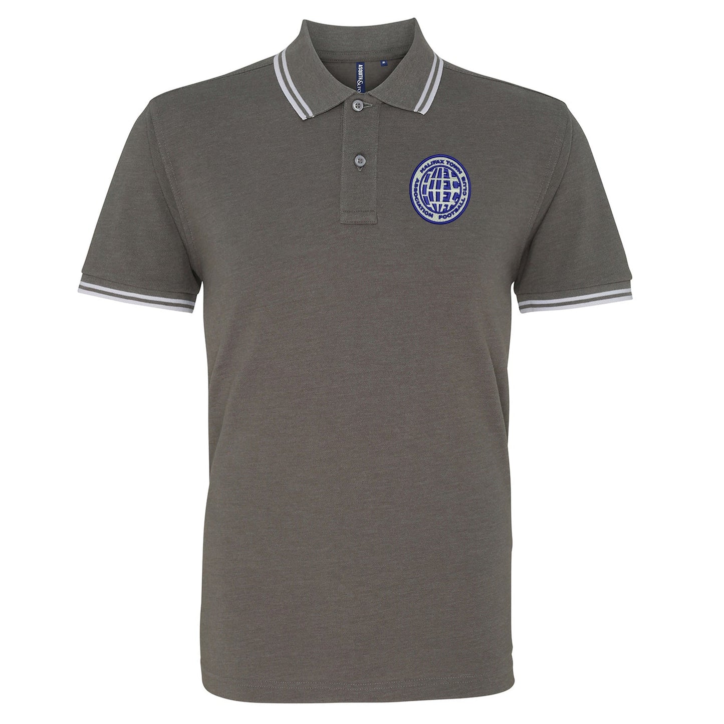 Retro Halifax 1970s Embroidered Tipped Polo Shirt