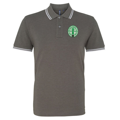 Retro Celtic Centenary Embroidered Tipped Polo Shirt