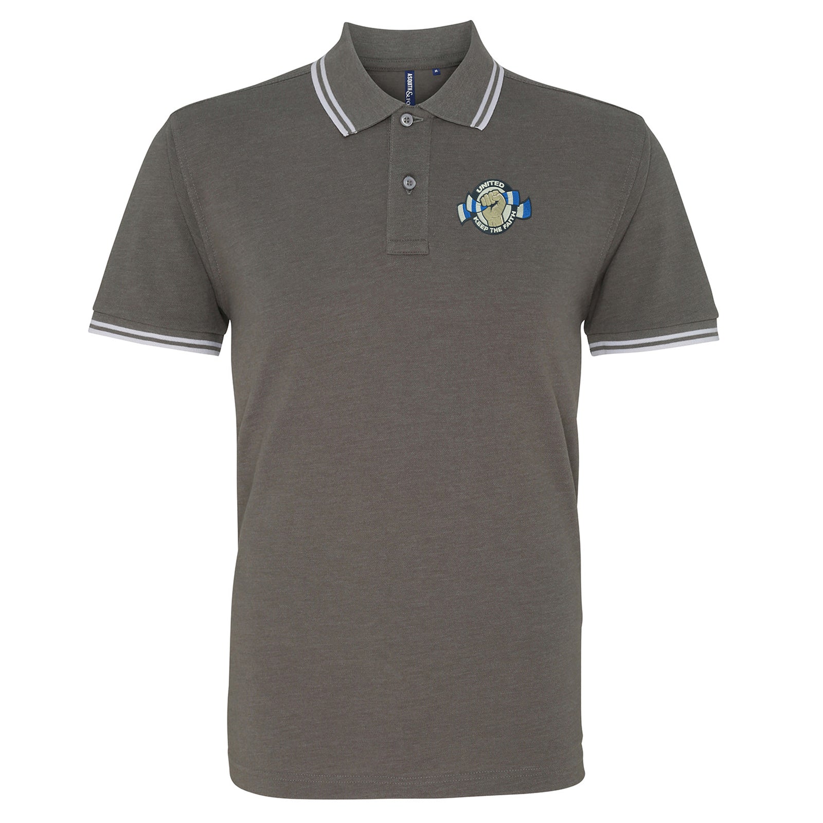 Leeds United Football Tipped Polo Shirt 