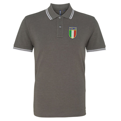 Retro Italy 1952 Embroidered Tipped Polo Shirt