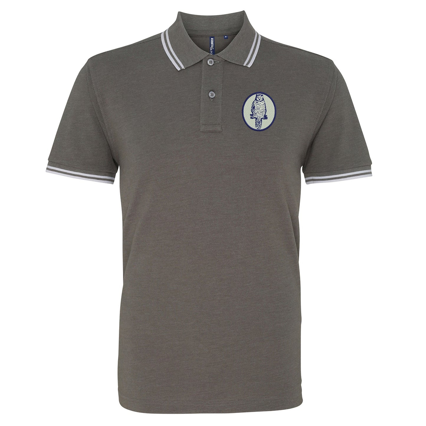 Retro Leeds 1964 Embroidered Tipped Polo Shirt