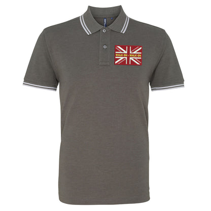 Walk On Walk On Coloured Union Jack Polo Shirt