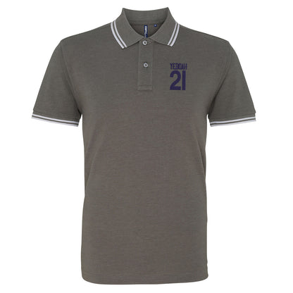 Yeboah 21 Embroidered Tipped Polo Shirt