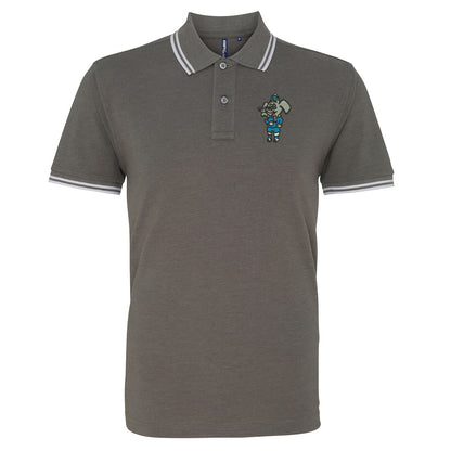Retro Coventry 1974 Embroidered Tipped Polo Shirt