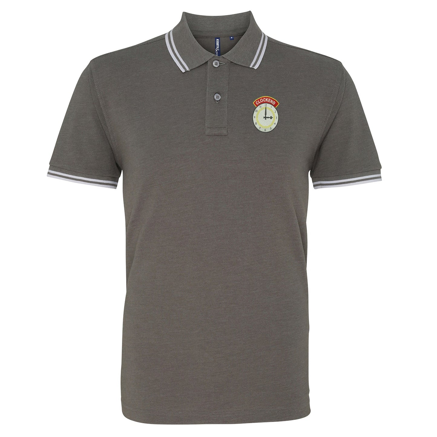 Clockend Embroidered Tipped Polo Shirt