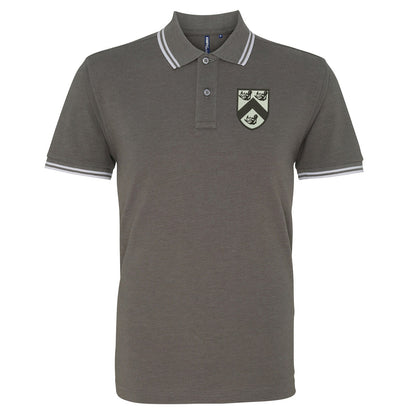 Retro Grimsby 1884 Embroidered Tipped Polo Shirt
