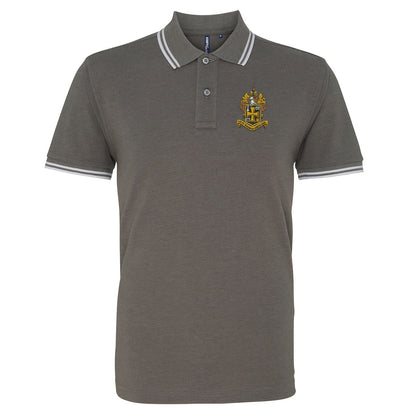 Retro Wolves 1921 Embroidered Tipped Polo Shirt