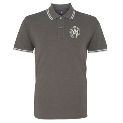 Retro Aston Martin 1920 Embroidered Tipped Polo Shirt