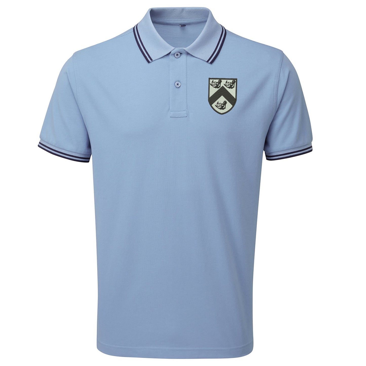 Retro Grimsby 1884 Embroidered Tipped Polo Shirt