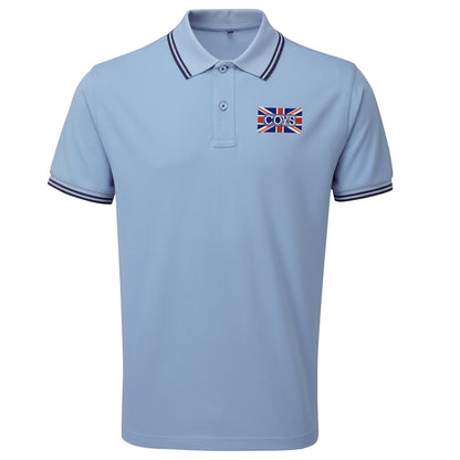 COYS Union Jack Embroidered Tipped Polo Shirt