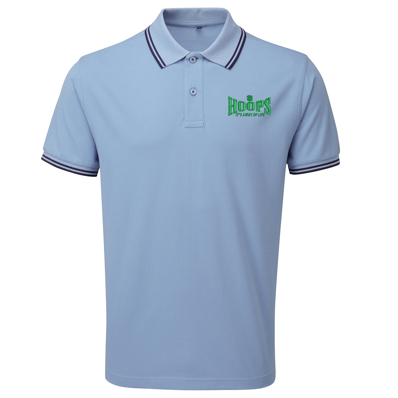 Hoops Its a Way of Life Tipped Polo Shirt