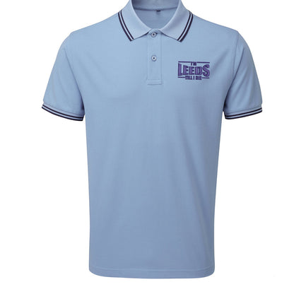 I'm Leeds Till I Die Embroidered Tipped Polo Shirt