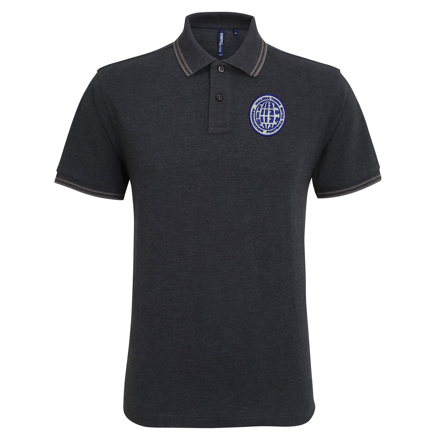 Retro Halifax 1970s Embroidered Tipped Polo Shirt