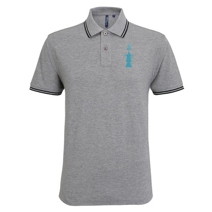 Retro Coventry FA Cup Winners Embroidered Tipped Polo Shirt